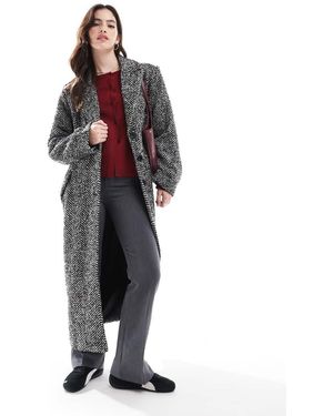 French Connection Herringbone Coat - Multicolour