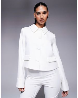 River Island Structured Jacket Co Ord - White