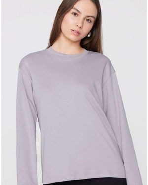 Tezenis Mid Weight Cotton Long Sleeve T-Shirt - Purple