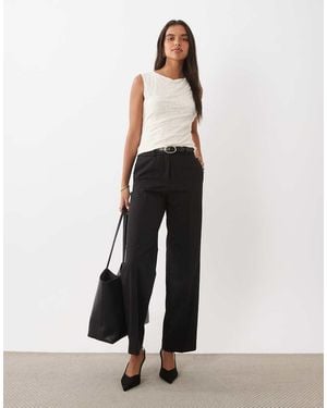 Mango Boreal Rechte Broek Co-Ord - Wit