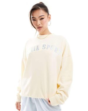 Kaiia Sport Logo Sweatshirt - White