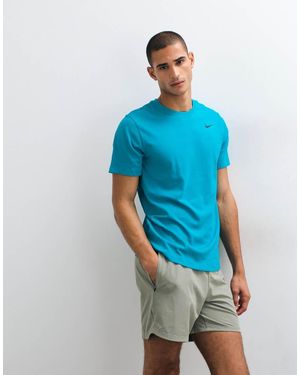 Nike Dri-Fit Camiseta De Algodón Azul