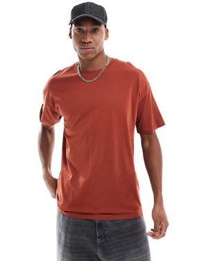 New Look T-Shirt Oversize Ruggine - Rosso