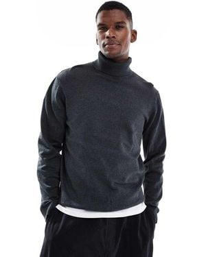 Jack & Jones Roll Neck Jumper - Blue