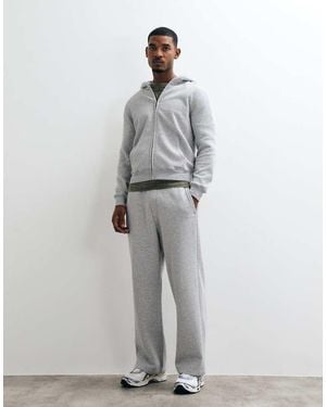 Hollister Uncuffed baggy Low Rider joggers - Grey
