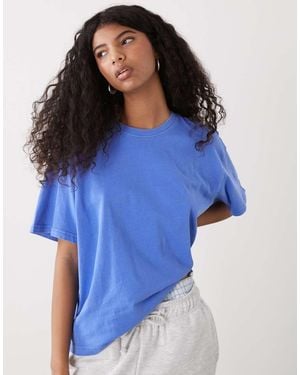 Weekday Danya Boxy T-shirt - Blue