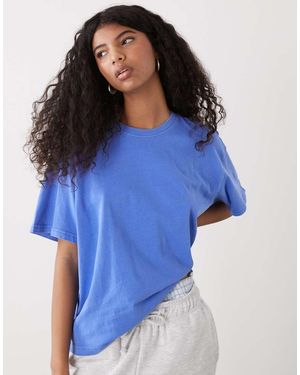 Weekday Danya Boxy T-shirt - Blue