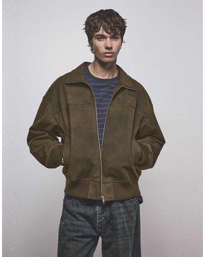 Pull&Bear Veste effet délavé - Marron