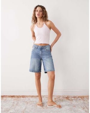 Weekday Monterey Denim Shorts - Blue