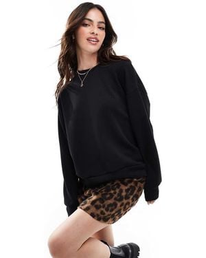 Stradivarius Soft Touch Roundneck Jumper - Black