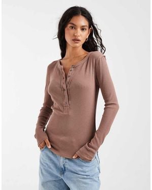 Free People Jamie Henley Long Sleeve T-Shirt - Blue