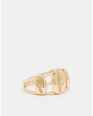 ASOS Bague délicate avec coquillages - Neutre