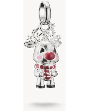 Thomas Sabo Reindeer Charm Pendant - White