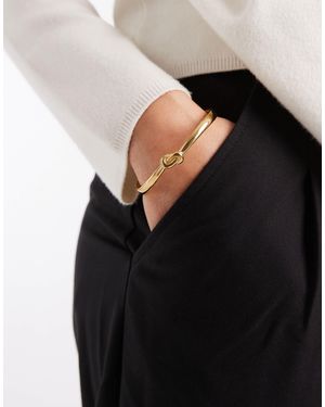 ASOS – er armreif aus wasserfestem edelstahl mit knotendetail - Schwarz