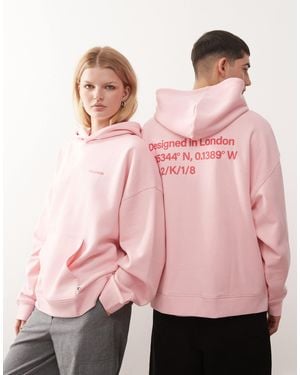 Collusion Unisex Logo Hoodie - Pink