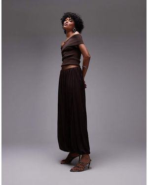 Mango Capsule Soft Drape Maxi Skirt - Black