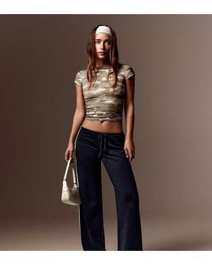 Bershka Petite Contrast Side-Stripe Joggers - Black