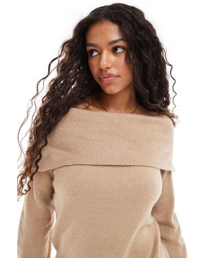 Threadbare Pull à épaules dénudées - taupe - Marron