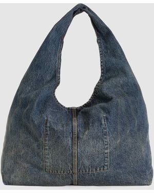 Levi's Emerson denim-schultertasche - Blau