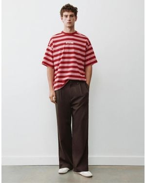 Pull&Bear Maßgeschneiderte hose mit abnähern - Rot