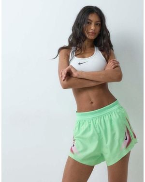 Nike Aeroswift Dri-Fit Mid Rise 3 Inch Shorts - Green