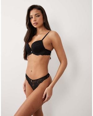 Boux Avenue Mollie Lace Thong - Black