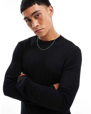Only & Sons Jersey Con Cuello Redondo De - Negro