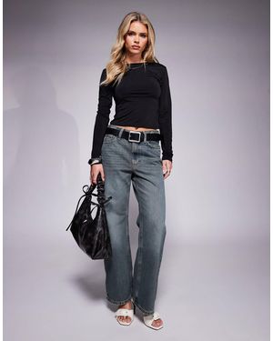 River Island Relaxed Straight Jean - Blue
