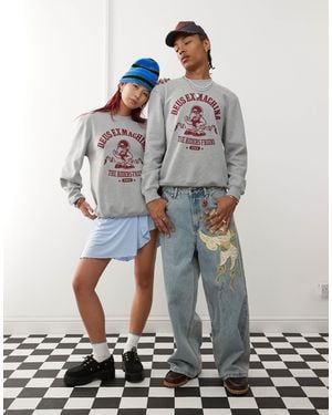 Deus Ex Machina Sweat unisexe ras - Gris