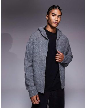 Faded Store Felpa Grigia - Blu