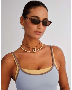 Le Specs Duskfall Slim Sunglasses - Blue