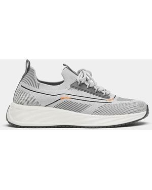 Pull&Bear Fabric Trainers - White