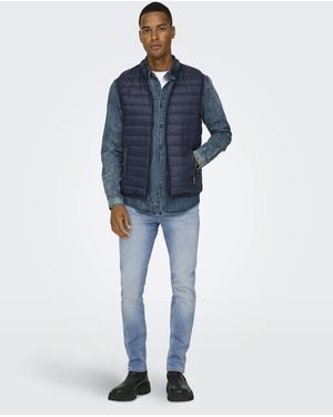 Only & Sons Slim-Fit Jeans - Blauw