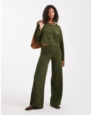 Miss Selfridge Pantalon d'ensemble ultra doux - olive - Vert
