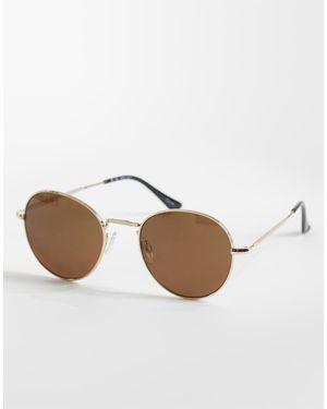 Vero Moda Metal Frame Rounded Sunglasses - Multicolour