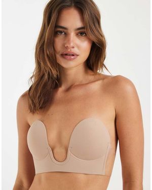 ASOS Backless Strapless Plunge Bra With Stick On Wing - Brown