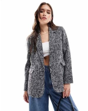 Abercrombie & Fitch Tweed Blazer - Blue