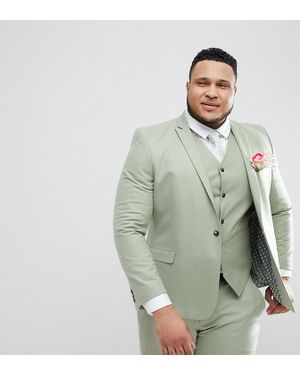 ASOS Asos Plus Wedding Skinny Suit Jacket - Green