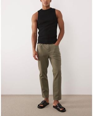 Mango – benc – schmal zulaufende jeans - Natur