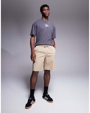 ADPT Loose Fit Chino Shorts - Blue