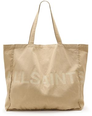 AllSaints – biggy – große tragetasche - Natur