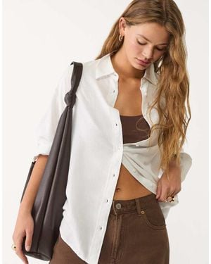 Stradivarius Camicia Bianca - Neutro