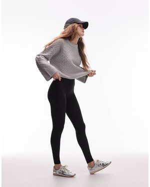 ARKET Supersoft Stretch leggings With Deep Waistband - White