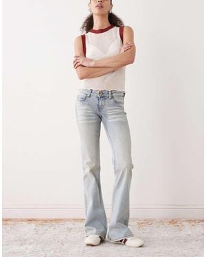Cheap Monday Booty Bei Stretch Low Rise Bootcut Jeans - Grey