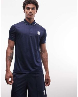 Lacoste Tennis Performance Technical Logo Polo Shirt - Blue