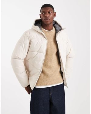 Jack & Jones Hooded Puffer - Natural
