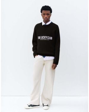 Pull&Bear Stwd Grafische Trui - Zwart