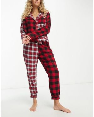 Hollister Co-ord Flannel Pyjama Bottoms - Red