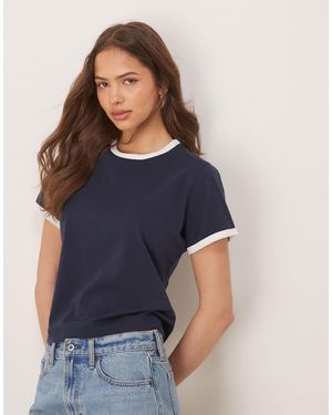 Abercrombie & Fitch Cropped T-shirt - Blue