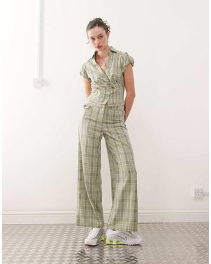 Collusion Y2k Tailored Trousers - Natural
